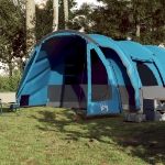 Tenda Familiare a Tunnel per 8 Persone Blu Impermeabile