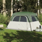 Tenda Familiare Cabina per 6 Persone Verde Impermeabile