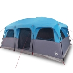 Tenda Familiare Cabina per 9 Persone Blu Impermeabile