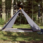 Tenda Familiare Tipi 8 Persone Grigia e Arancione Impermeabile