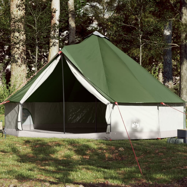 Tenda Familiare Tipi per 12 Persone Verde Impermeabile