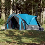 Tenda Familiare Tipi per 8 Persone Blu Impermeabile