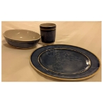 Redcliffs Set Stoviglie da Campeggio 12 pz in Melamina Blu