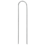 Picchetti da Terra a Forma di U 25pz 15x3,5 cm Acciaio Zincato