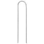 Picchetti da Terra a Forma di U 50 pz 15x3,5 cm Acciaio Zincato