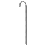 Picchetti per Tenda 12 pz 41,5 cm Ø12 mm in Acciaio Zincato