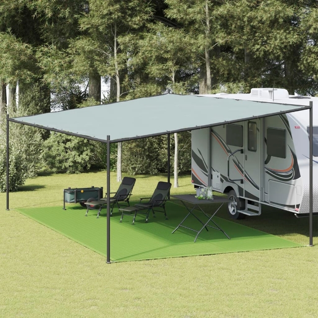 Tappeto da Tenda Verde Chiaro 400x800 cm HDPE