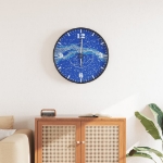 Orologio a Parete con Ore e Lancette Luminose Blu Ø30 cm