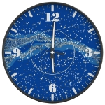 Orologio a Parete con Ore e Lancette Luminose Blu Ø30 cm