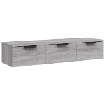 Armadietto a Muro Grigio Sonoma 102x30x20 cm Legno Multistrato