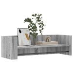 Mensola a Muro Grigio Sonoma 100x35x30,5 cm Legno Multistrato