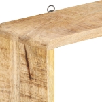 Set Mensole Cubiche da Parete 3 pz in Legno Massello di Mango