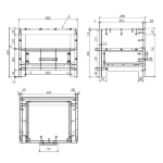 Vipack Comodino Erik con Cassetto in Legno Bianco