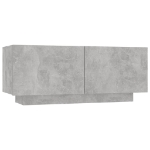 Comodino Grigio Cemento 100x35x40 cm in Legno Multistrato