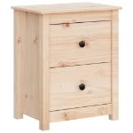 Comodino 50x35x61,5 cm in Legno Massello di Pino