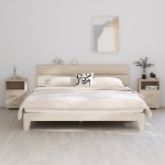 Comodini HAMAR 2 pz Miele 40x35x62 cm Legno Massello di Pino