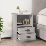 Comodini 2 pz Grigio Sonoma 43x36x60 cm