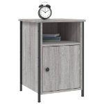 Comodini 2 pz Grigio Sonoma 40x42x60 cm in Legno Multistrato