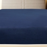 Lenzuola con Angoli Jersey 2pz Blu Marino 90x200 cm Cotone