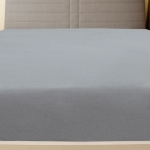 Lenzuolo con Angoli Jersey Grigio 140x200 cm Cotone