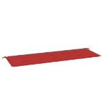 Cuscino per Panca Rosso 150x50x3 cm in Tessuto Oxford