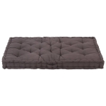 Cuscino per Pallet e Pavimento in Cotone 120x80x10 cm Antracite