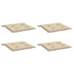 Cuscini per Sedia 2 pz Beige 50x50x3 cm in Tessuto Oxfor4