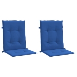 Cuscini per Sedia 2 pz Blu Reale 100x50x3 cm in Tessuto Oxford