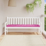 Cuscino per Panca Rosa 180x50x7 cm in Tessuto Oxford