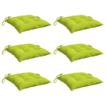 Cuscini per Pallet 6 pz Verde Chiaro 50x50x7 cm Tessuto Oxford