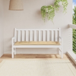 Cuscino Panca da Giardino Beige Mélange 150x50x7 cm in Tessuto