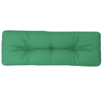 Cuscino per Pallet Verde 120x40x12 cm in Tessuto