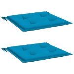 Cuscini per Sedia 2 pz Blu 50x50x3 cm in Tessuto Oxford