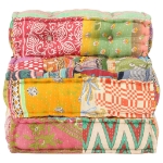 Pouf Modulare in Tessuto Patchwork