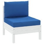 Cuscini per Pallet 2 pz Blu in Tessuto Oxford