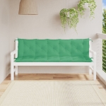 Cuscini Panca da Giardino 2pz Verdi 180x50x7cm Tessuto Oxford