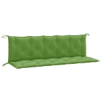 Cuscini Panca Giardino 2pz Verde Mélange 180x50x7 cm Tessuto