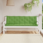 Cuscini Panca Giardino 2pz Verde Mélange 180x50x7 cm Tessuto