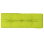 Cuscino per Pallet Verde Brillante 120x40x12 cm in Tessuto