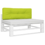 Cuscino per Pallet Verde Brillante 120x40x12 cm in Tessuto