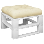 Cuscino per Pallet Crema 60x61,5x10 cm in Tessuto