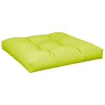 Cuscino per Pallet Verde Brillante 70x70x12 cm in Tessuto