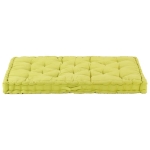 Cuscino per Pallet e Pavimento in Cotone 120x40x7 cm Verde