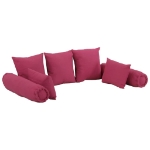 Set di Cuscini 7 pz in Tessuto Rosa