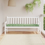 Cuscino per Panca a Foglie 180x50x7 cm in Tessuto Oxford