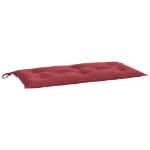 Cuscino per Panca Rosso Vino 110x50x7 cm in Tessuto Oxford