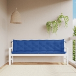 Cuscini per Panca 2 pz Blu 200x50x7 cm in Tessuto Oxford