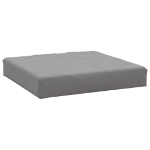 Cuscino per Pallet Grigio 60x60x8 cm in Tessuto Oxford