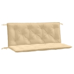 Cuscini Panca Giardino 2pz Beige Mélange 120x50x7 cm in Tessuto