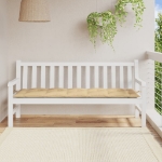 Cuscino Panca da Giardino Beige Mélange 180x50x7 cm in Tessuto